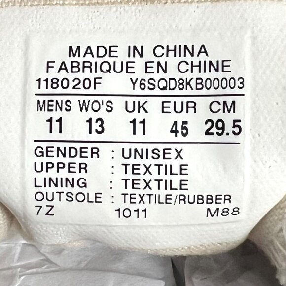 Converse All Star Black & White Canvas Low-Top CVO Ox Unisex Sneakers Size 11 - Picture 5 of 10